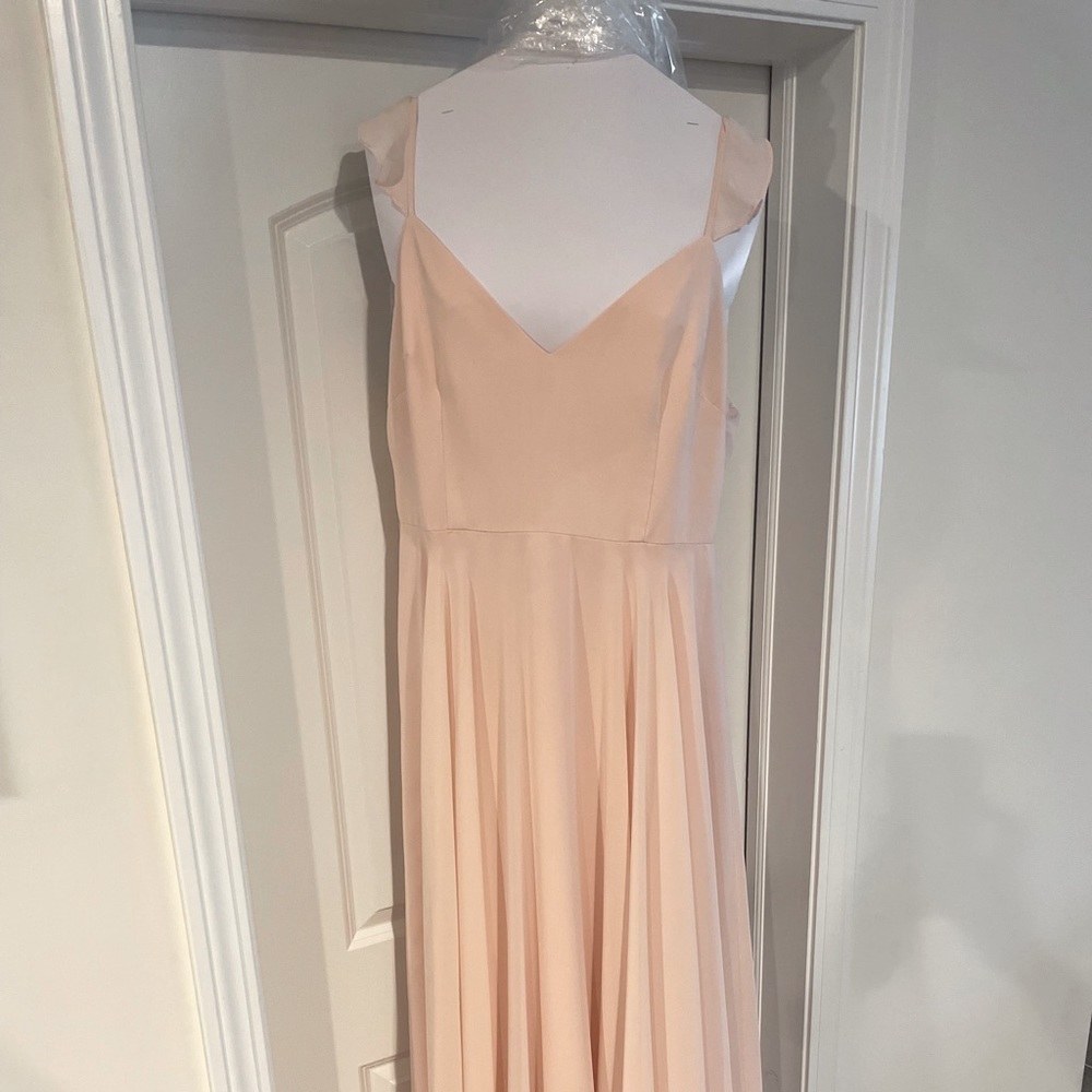 Brideside Dani Bridesmaid Dress - Ice Pink/ Blush